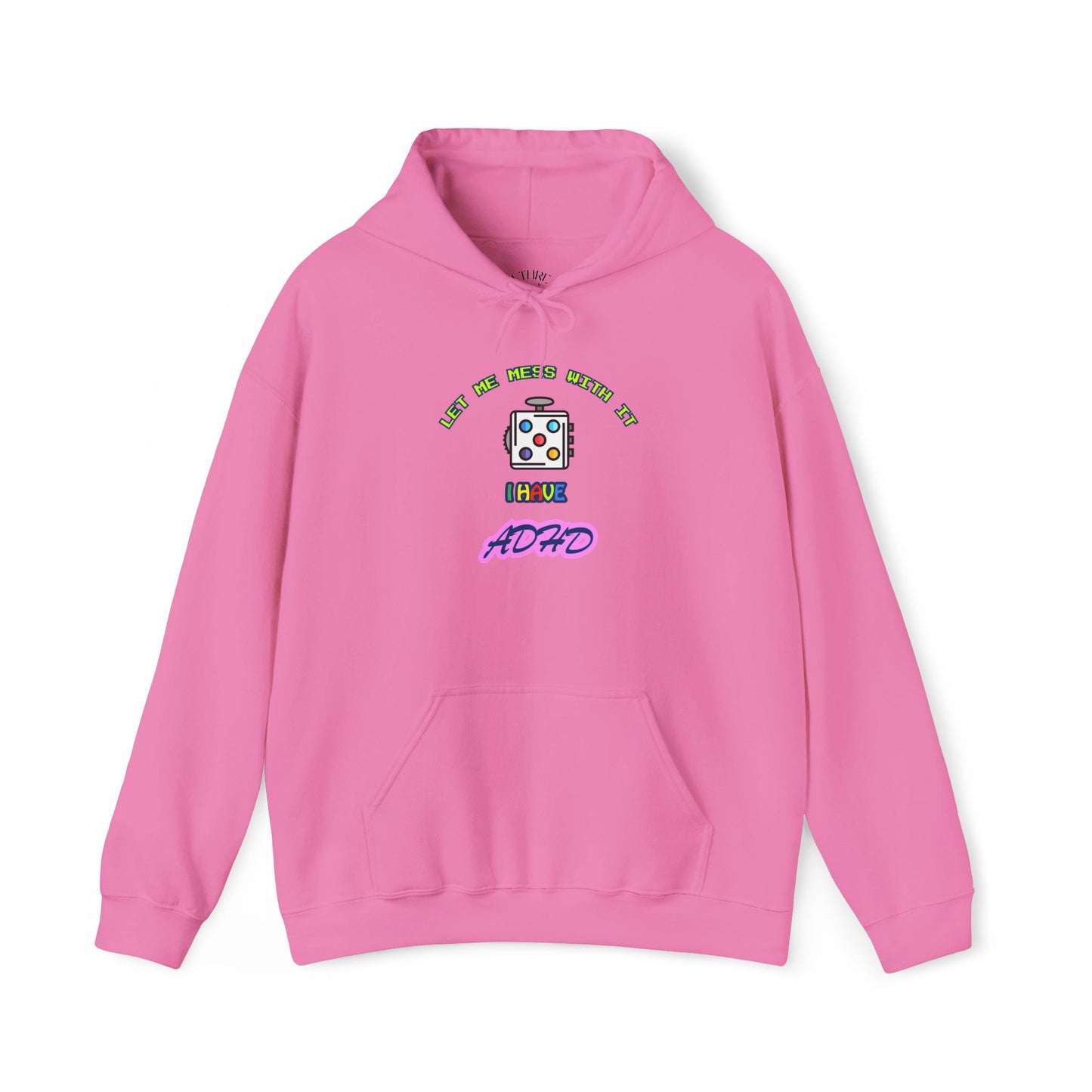 Retro Hoodie | Neon ADHD Typography