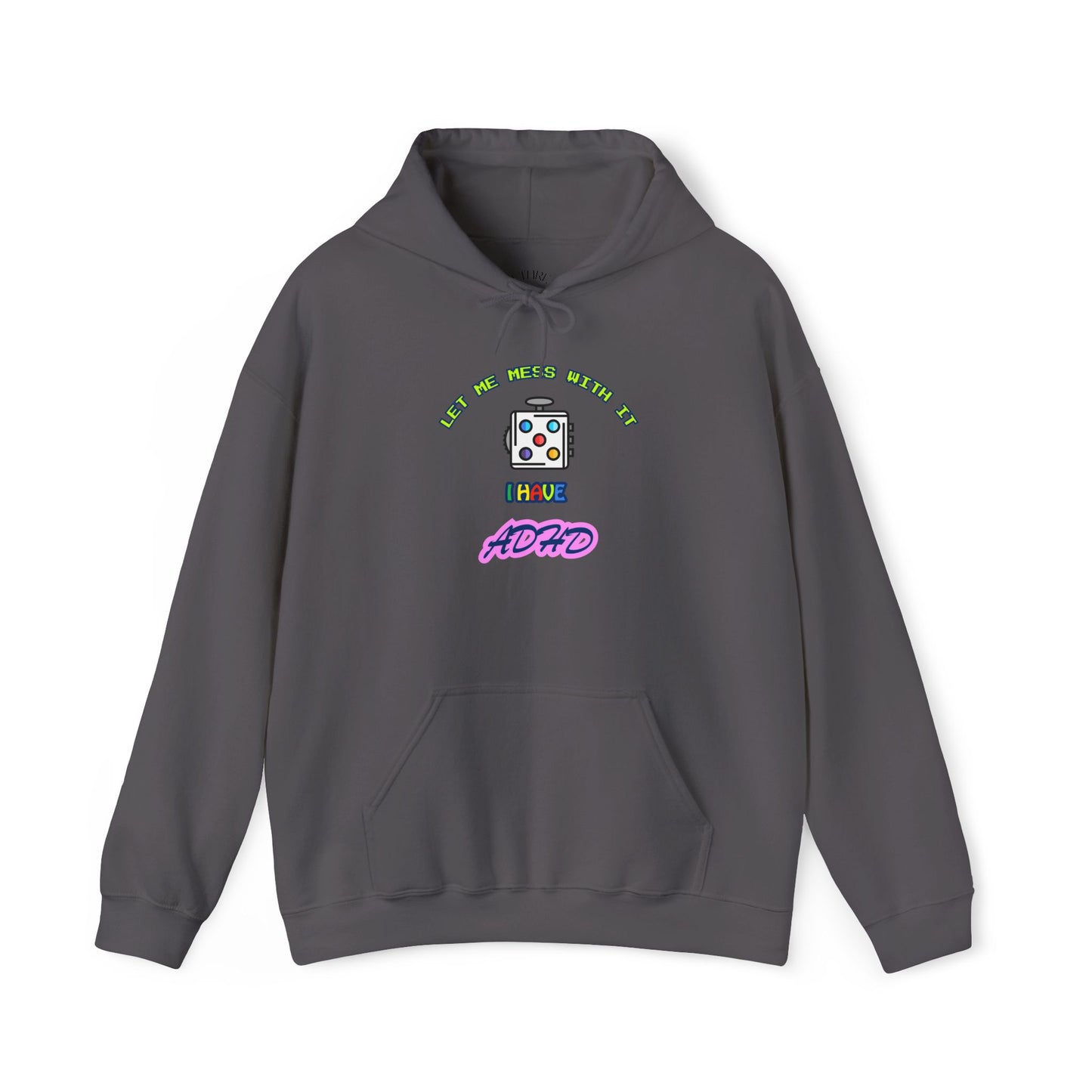 Retro Hoodie | Neon ADHD Typography