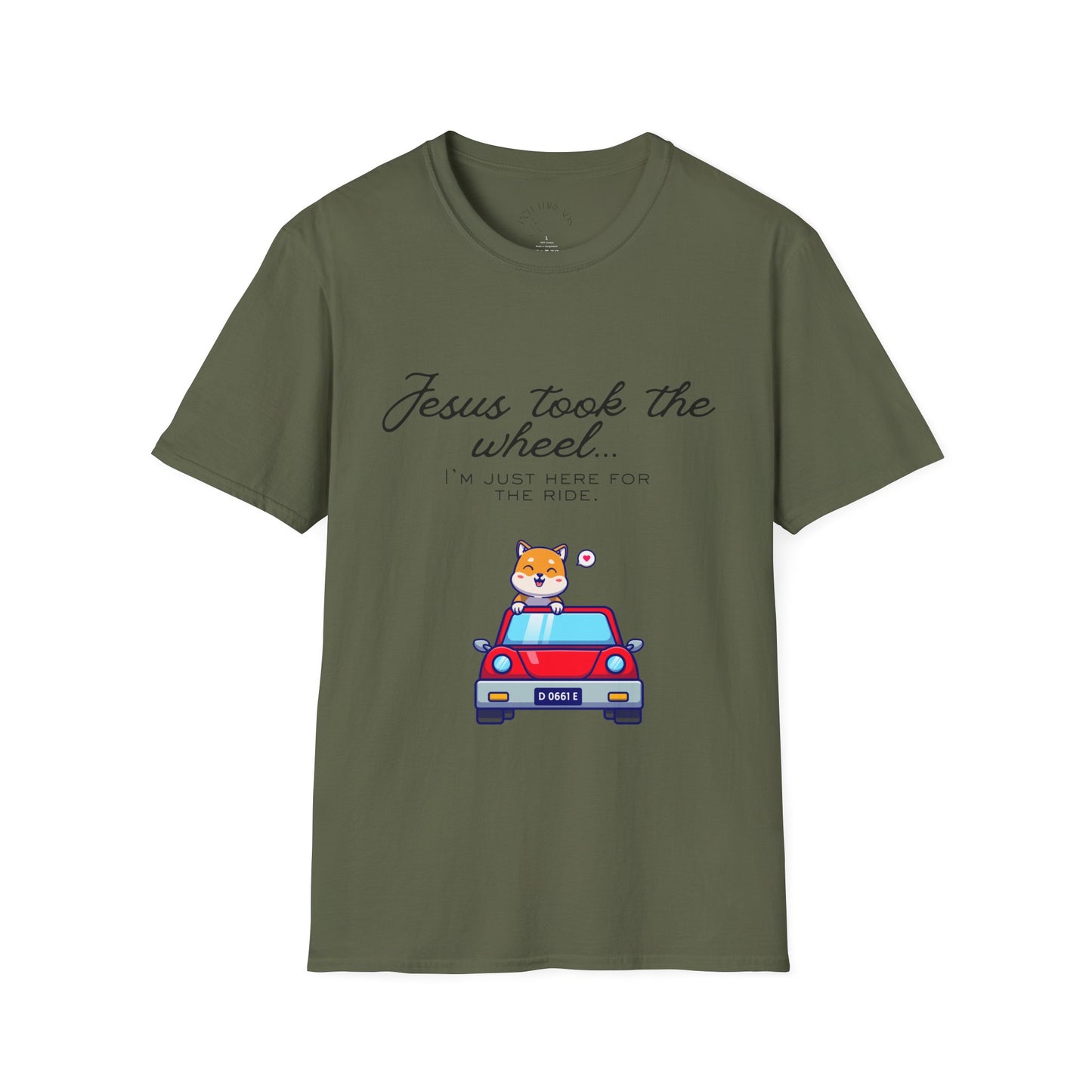 "Jesus Took the Wheel" Corgi T-Shirt
