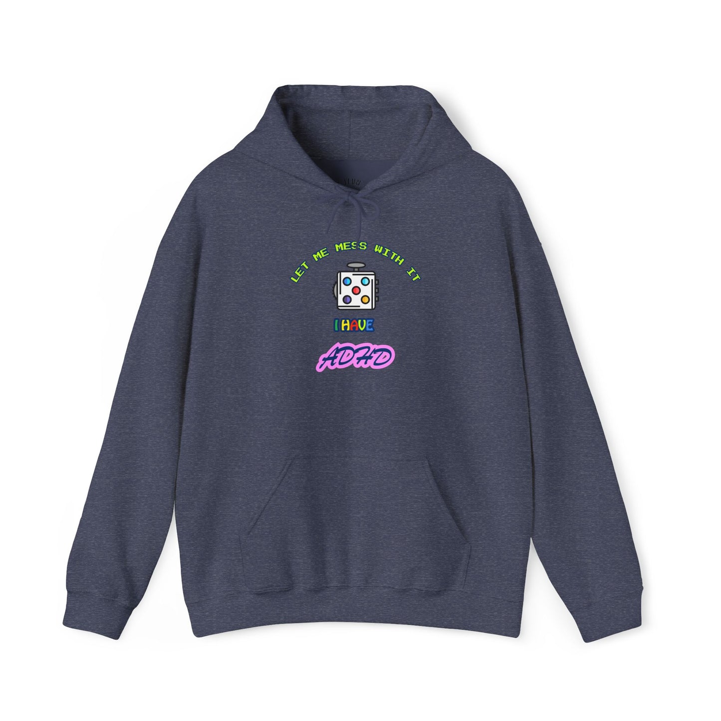 Retro Hoodie | Neon ADHD Typography