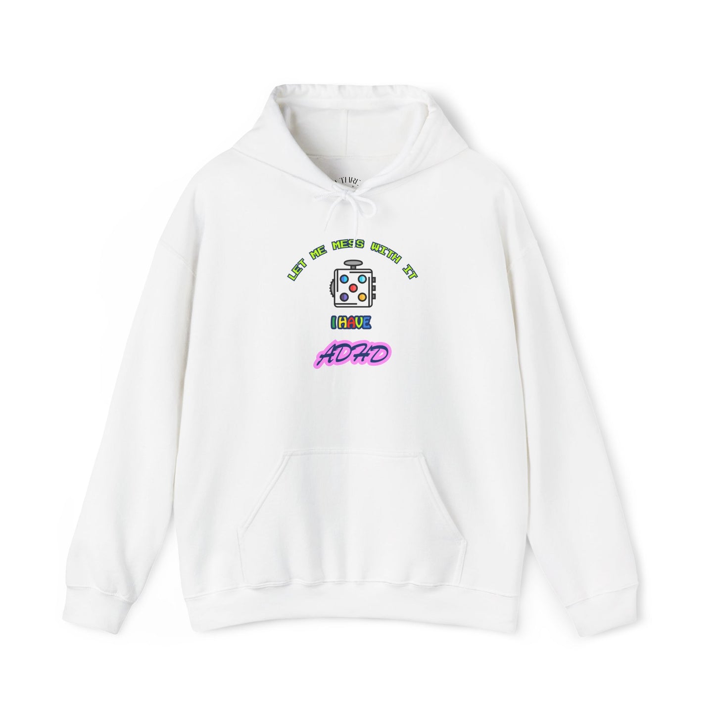 Retro Hoodie | Neon ADHD Typography